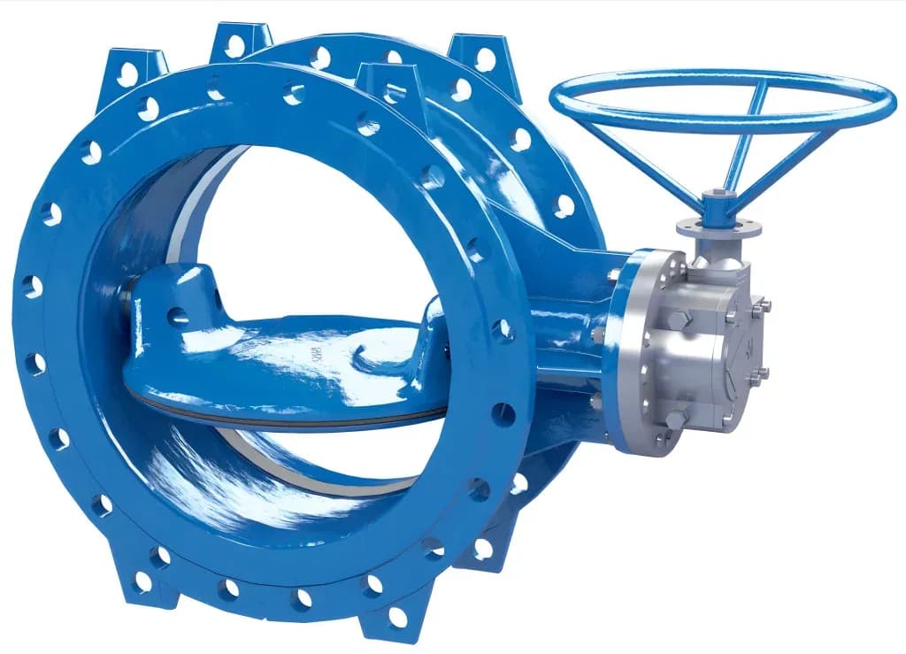 Поворотный затвор VAG EKN® H DN 150 PN 16 с редуктором и маховиком