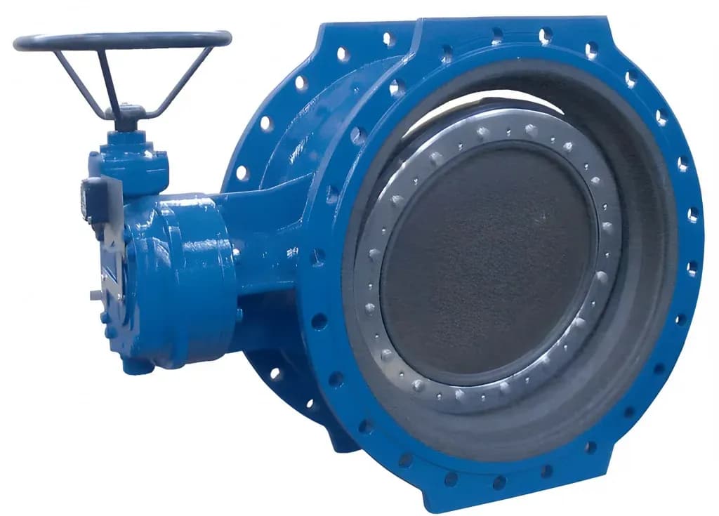 Поворотный затвор VAG EKN® M DN 150 PN 16, гуммированный, с редуктором и маховиком