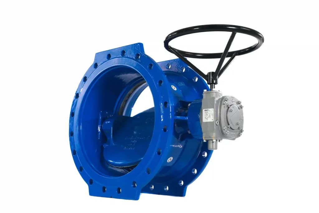 Поворотный затвор VAG EKN® M DN 100 PN 16 с редуктором и маховиком